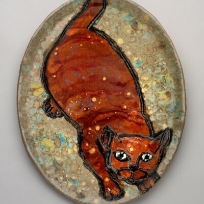 Jumping Cat Plate