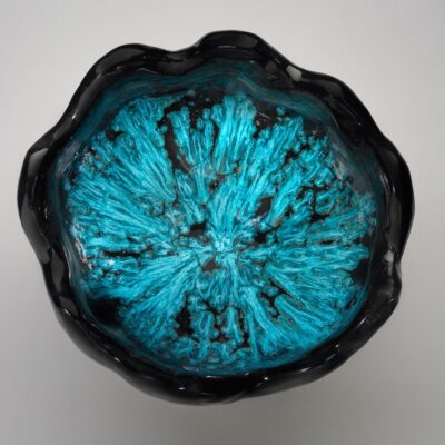 Medium Bowl with Oasis Blue Glaze